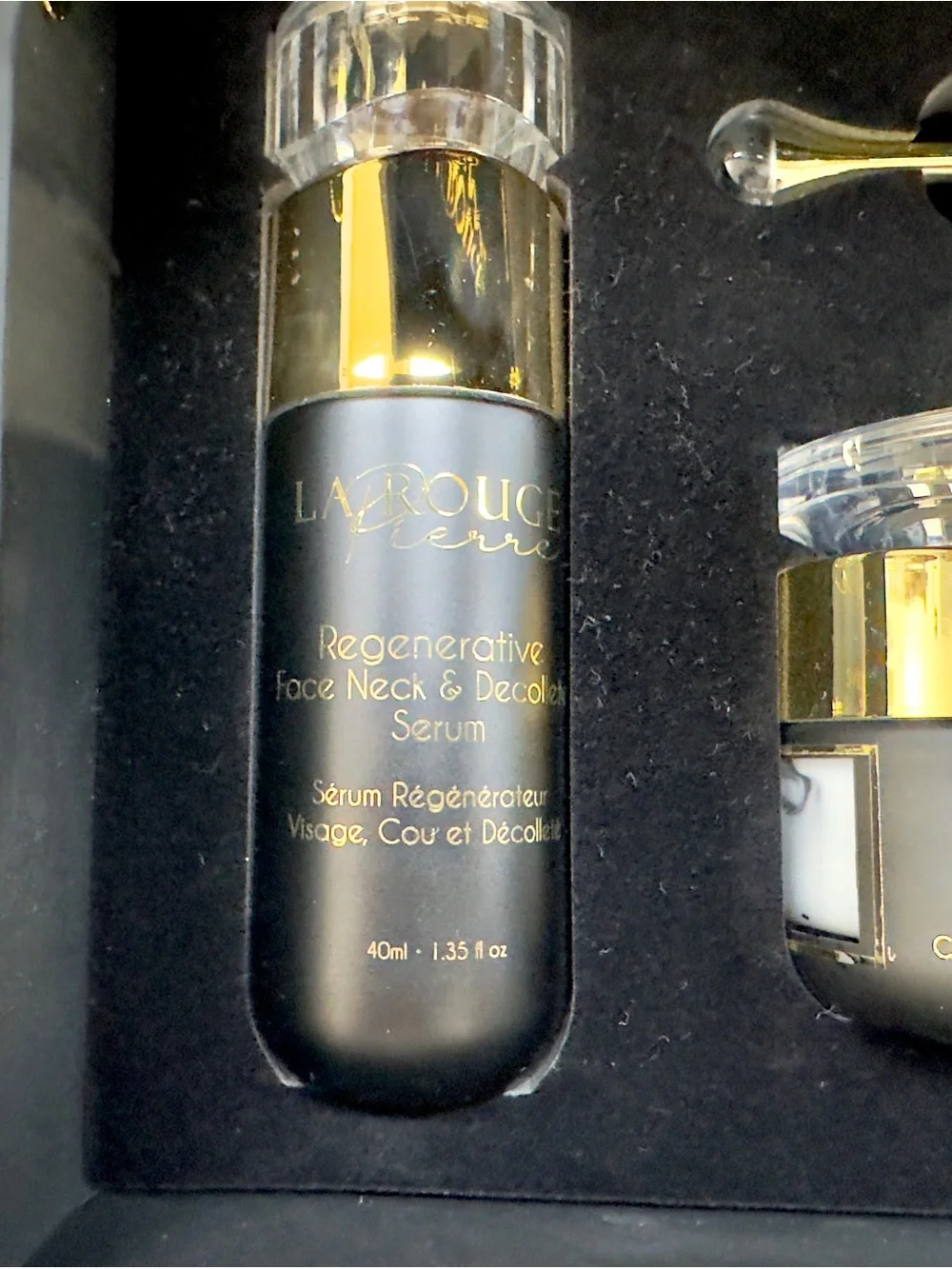 La Rouge Pierre Obsidian Collection Briefcase Skin Care Collection.